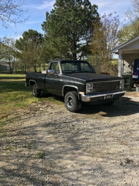 1987 Black Chevrolet C/K Pickup 1500 Regular cab