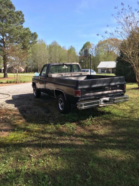 1987 Black Chevrolet C/K Pickup 1500 Regular cab
