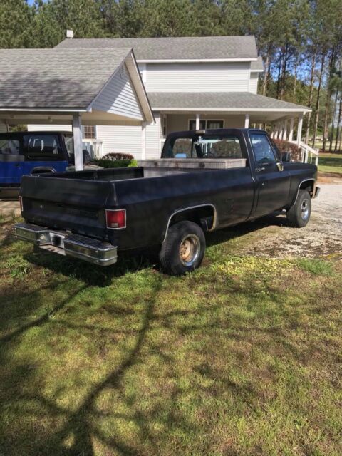 1987 Black Chevrolet C/K Pickup 1500 Regular cab