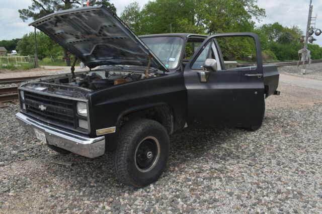 1987 Black Chevrolet Silverado 2500 Standard Cab Pickup