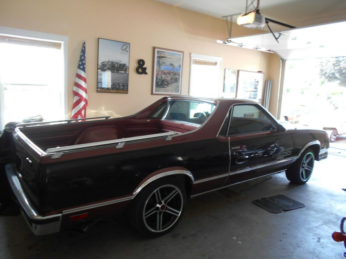 1987 Burgundy Chevrolet El Camino