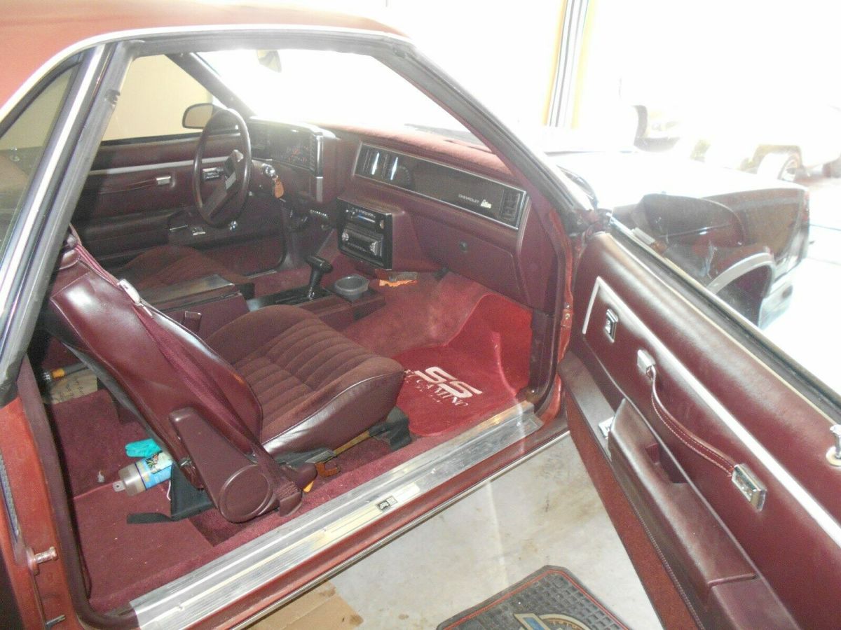 1987 Burgundy Chevrolet El Camino