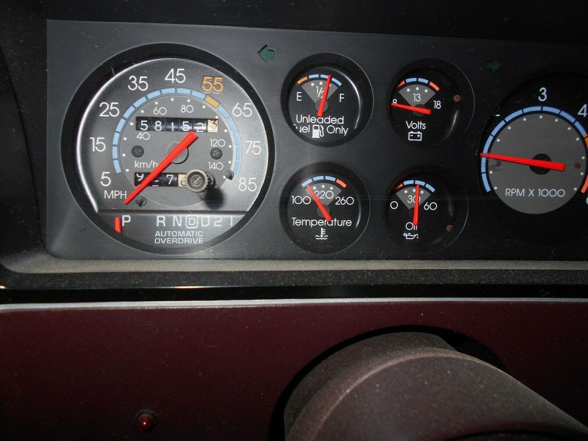 1987 Burgundy Chevrolet El Camino