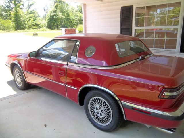 1989 Red Chrysler Other Convertible