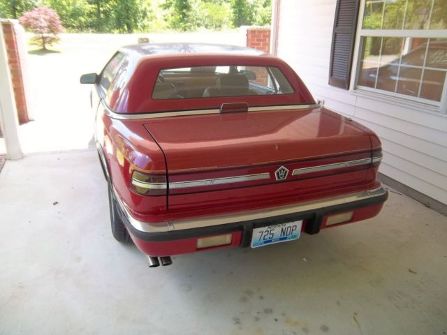 1989 Red Chrysler Other Convertible