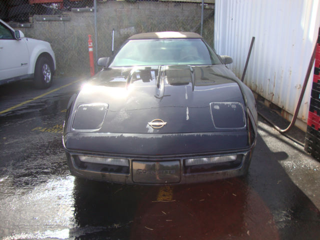 1987 Black Chevrolet Corvette Convertible