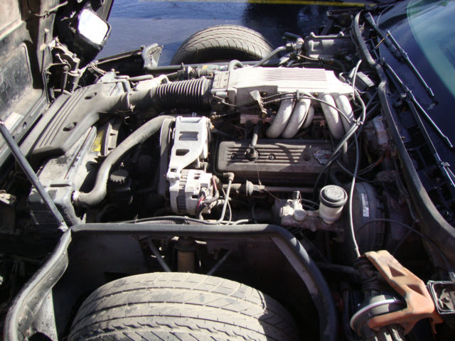 1987 Black Chevrolet Corvette Convertible
