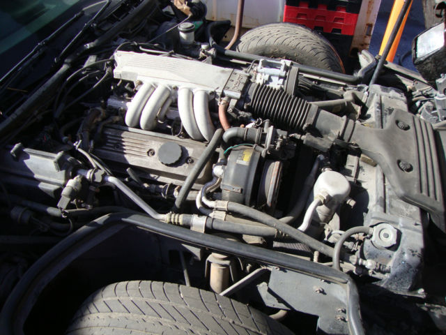 1987 Black Chevrolet Corvette Convertible