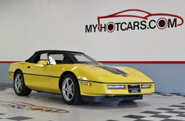 1987 Yellow Chevrolet Corvette Convertible