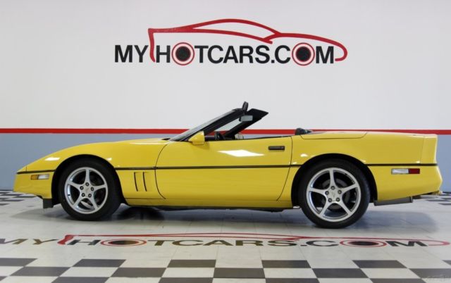 1987 Yellow Chevrolet Corvette Convertible