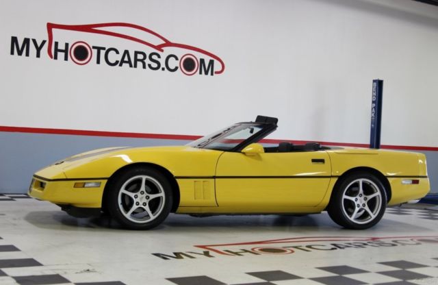 1987 Yellow Chevrolet Corvette Convertible