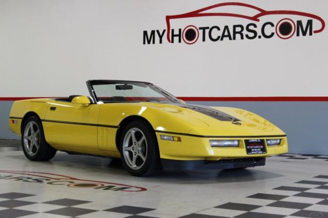 1987 Yellow Chevrolet Corvette Convertible