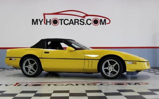 1987 Yellow Chevrolet Corvette Convertible