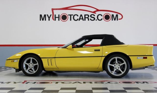 1987 Yellow Chevrolet Corvette Convertible