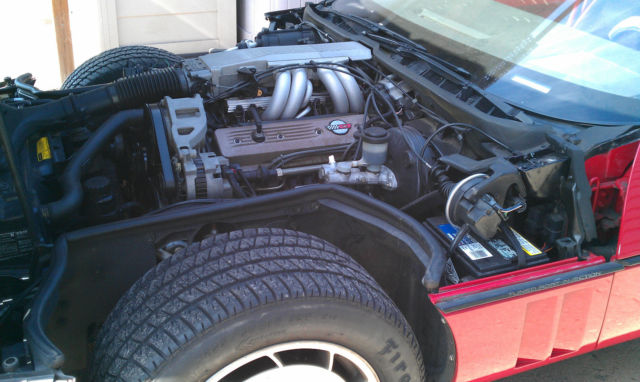 1987 Red Chevrolet Corvette Convertible