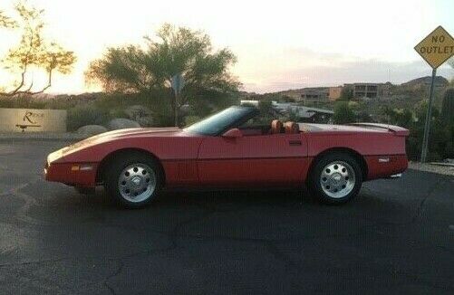 1987 Red Chevrolet Corvette Convertible