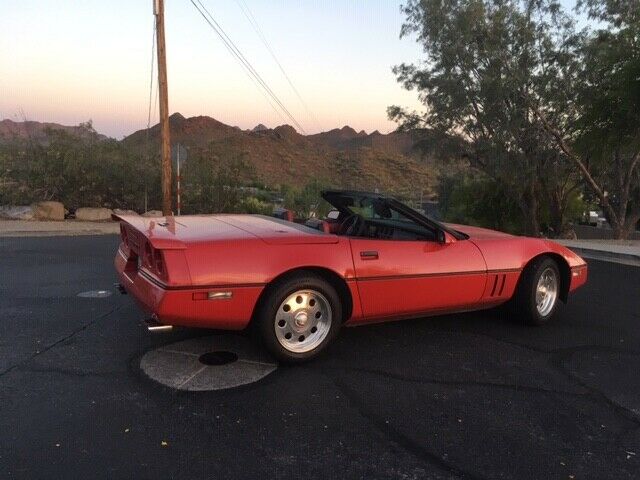 1987 Red Chevrolet Corvette Convertible