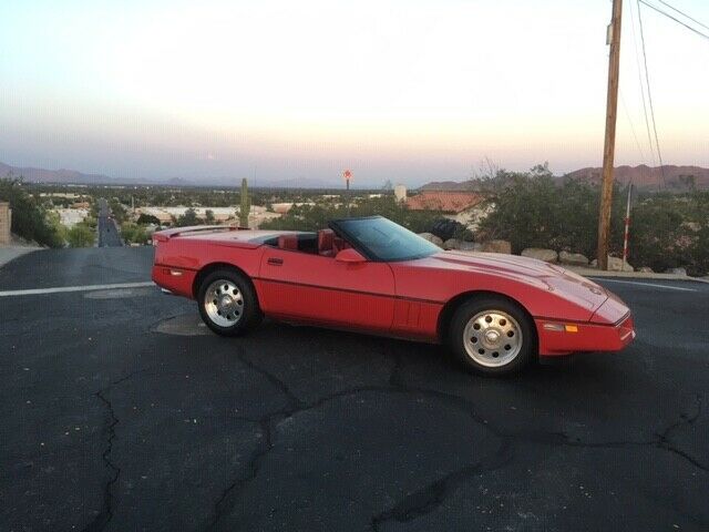 1987 Red Chevrolet Corvette Convertible
