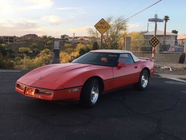 1987 Red Chevrolet Corvette Convertible