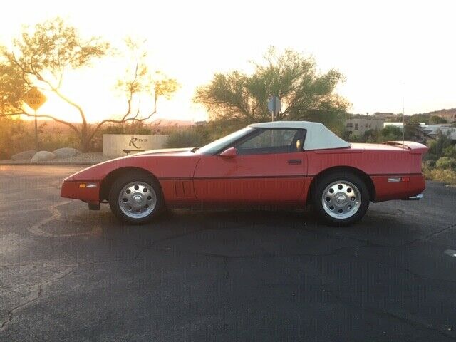 1987 Red Chevrolet Corvette Convertible