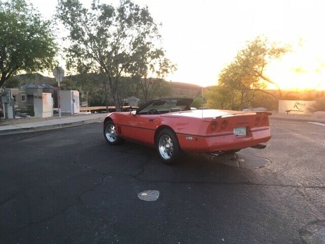 1987 Red Chevrolet Corvette Convertible