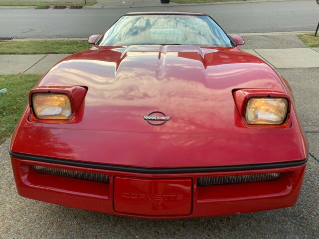 1987 Red Chevrolet Corvette