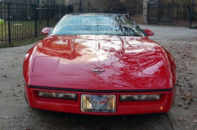 1987 Red Chevrolet Corvette
