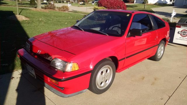 1987 Red Honda CRX Coupe