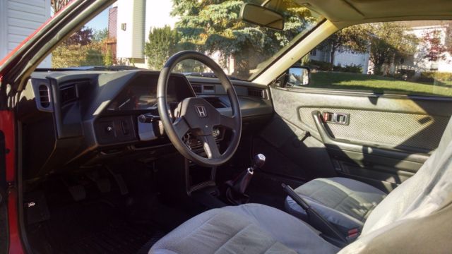 1987 Red Honda CRX Coupe