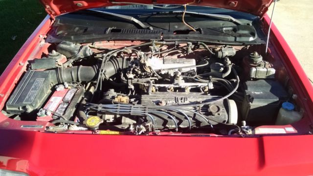 1987 Red Honda CRX Coupe