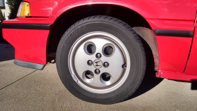 1987 Red Honda CRX Coupe