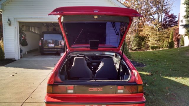 1987 Red Honda CRX Coupe
