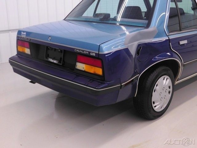 1987 Blue Chevrolet Cavalier Sedan