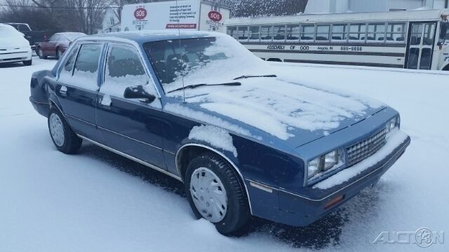 1987 Blue Chevrolet Cavalier Sedan