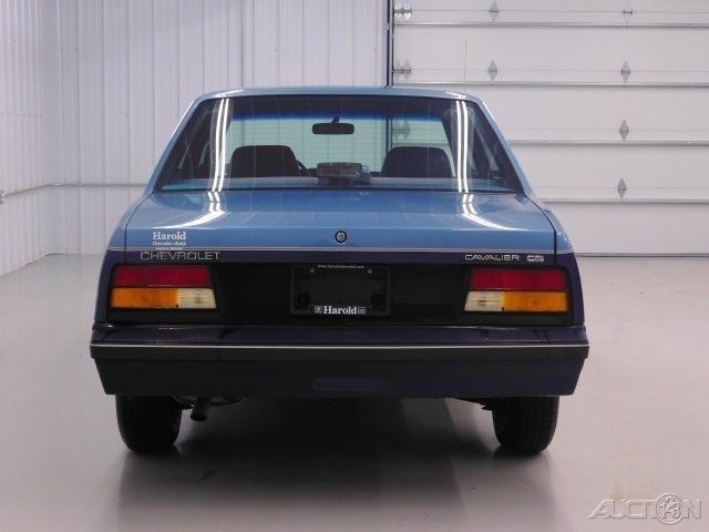 1987 Blue Chevrolet Cavalier Sedan