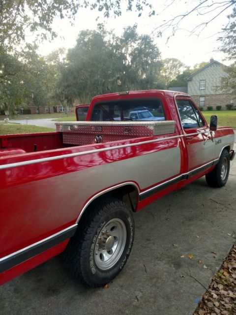 1987 Red Dodge Other Pickups Standard Cab Pickup
