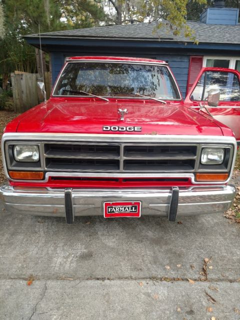 1987 Red Dodge Other Pickups Standard Cab Pickup