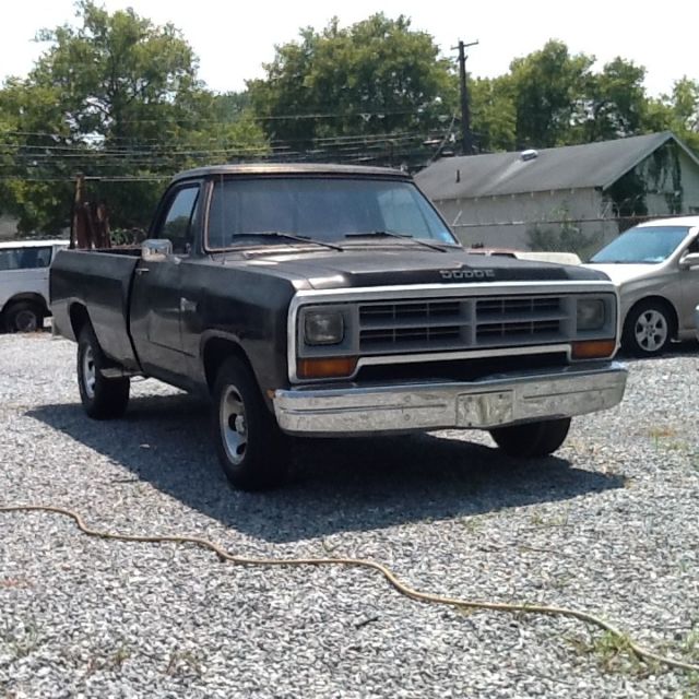 1987 Black Dodge Other Pickups Standard Cab Pickup