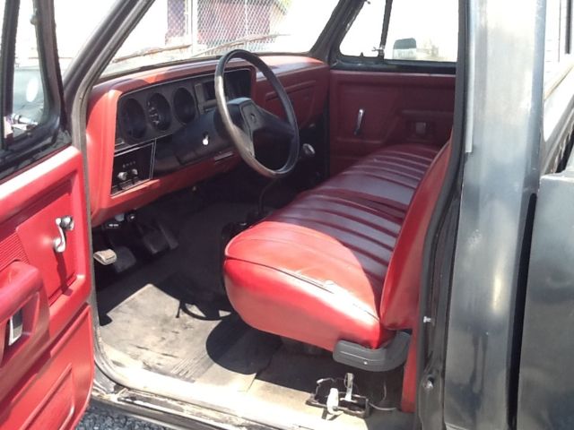 1987 Black Dodge Other Pickups Standard Cab Pickup