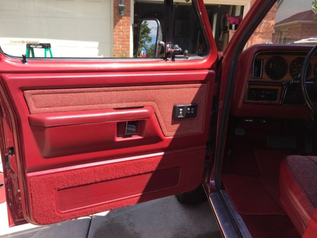 1987 Maroon Dodge Ramcharger SUV
