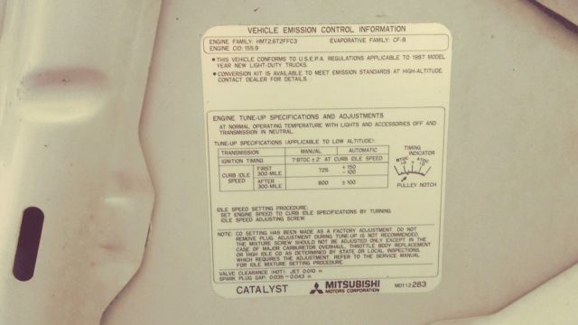 1987 Silver Dodge Other Pickups Standard Cab Pickup