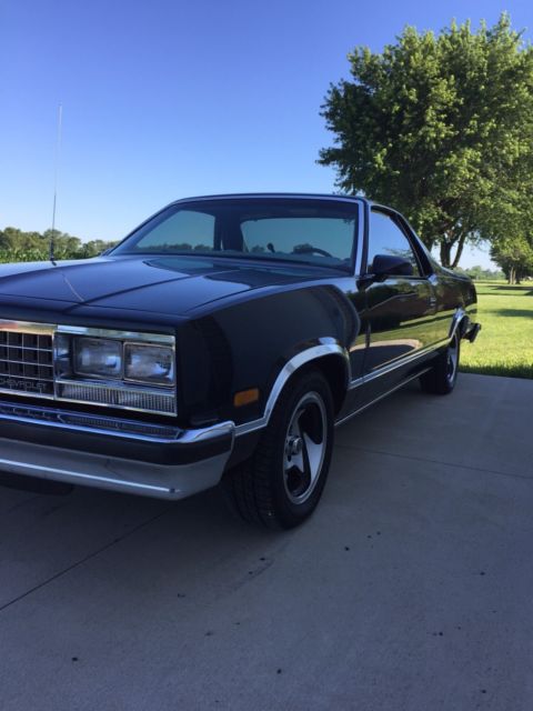 1987 Black Chevrolet El Camino
