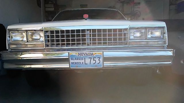 1987 White Chevrolet El Camino Coupe