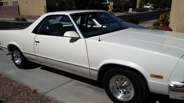 1987 White Chevrolet El Camino Coupe