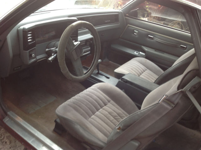 1987 Burgundy Chevrolet El Camino Standard Cab Pickup