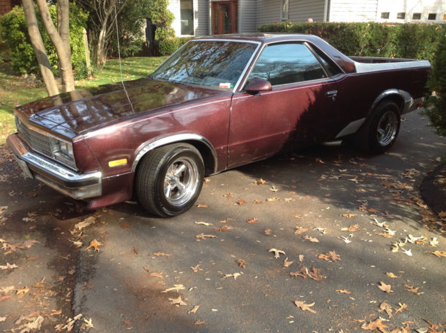 1987 Burgundy Chevrolet El Camino Standard Cab Pickup