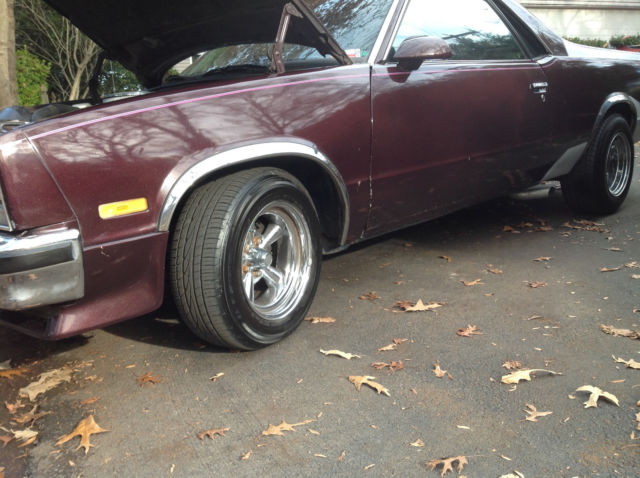1987 Burgundy Chevrolet El Camino Standard Cab Pickup