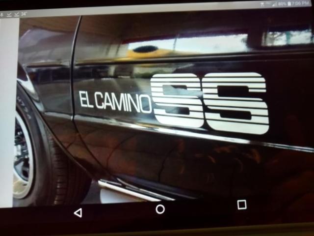 1987 Black Chevrolet El Camino
