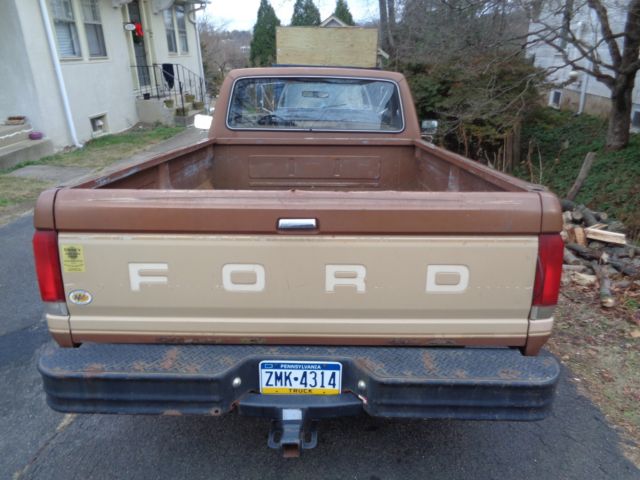 1987 Brown Ford F-150 Cab & Chassis