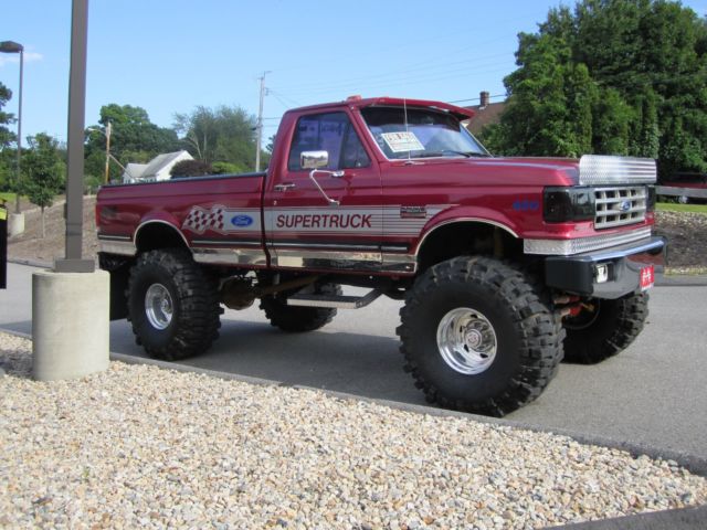 1987 Red Ford F-250 Standard Cab Pickup